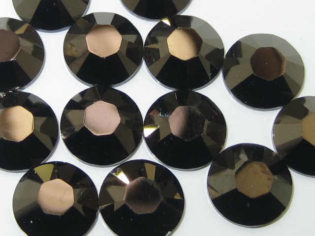 1 Gross 7ss JET NUT BRILLIANCE FLATBACK Rhinestones